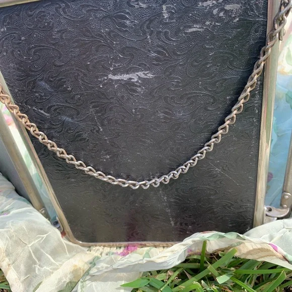 Vintage French Triptych 1950’s Tri-Fold Vanity Barber Mirror - Picture 13 of 17